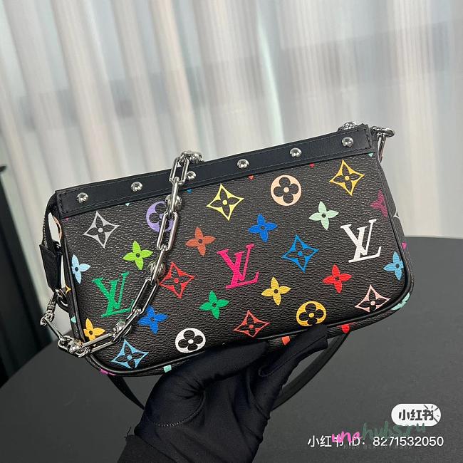 Louis Vuitton X Murakami Pochette Black Bag - 21cm - 1