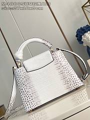 Louis Vuitton Capucines Crocodile White Bag - 17.3 x 9 x 27 cm - 3