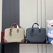 Gucci GG Emblem medium briefcase in black fabric 40x 30x 6cm - 1