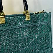 Fendi Sunshine Medium Green Tote - 35x31x13 - 5