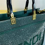 Fendi Sunshine Medium Green Tote - 35x31x13 - 4