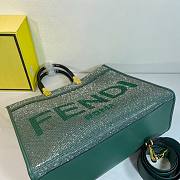 Fendi Sunshine Medium Green Tote - 35x31x13 - 3