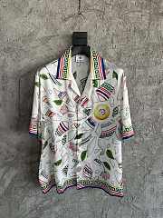 Casablanca Le Vase Brisé Silk Short Sleeve Shirt - 1