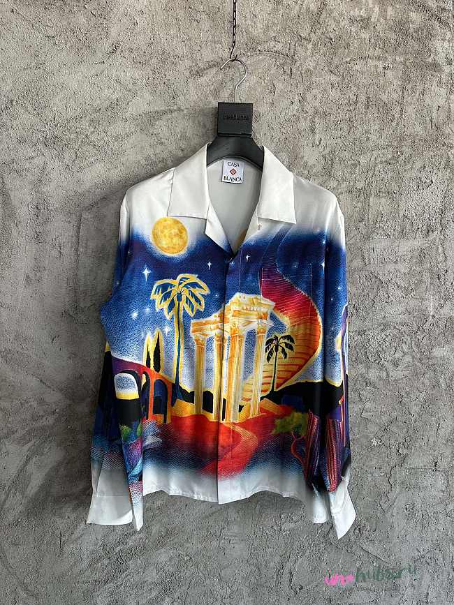 Casablanca Midnight Acropolis silk shirt - 1
