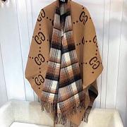 Gucci Reversible GG wool cape - 1