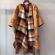 Gucci Reversible GG wool cape - 4
