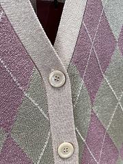 Gucci Viscose lamé and wool cardigan in pink and dusty pink - 2
