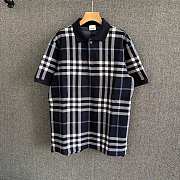 Burberry Men Checked Cotton Polo Shirt - 1