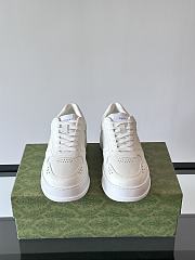 Gucci GG embossed trainer in white leather  - 2