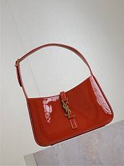 YSL Le 5 A 7 Patent Orange Leather bag - 25X14X6cm - 6