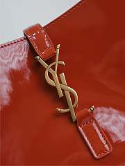 YSL Le 5 A 7 Patent Orange Leather bag - 25X14X6cm - 5