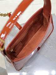 YSL Le 5 A 7 Patent Orange Leather bag - 25X14X6cm - 2