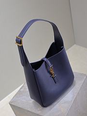 YSL Le 5 A 7 Blue Tote - 23×22×8.5cm - 6