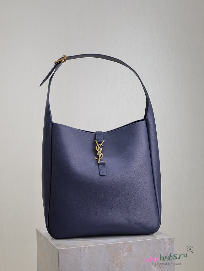 YSL Le 5 A 7 Blue Tote - 31x13cm - 1