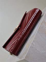 YSL Monogram Red Patent Bag - 22.5x14x4cm - 5