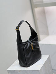 YSL Le 5 à 7 Small padded leather shoulder bag in black 23×22×8.5cm - 5