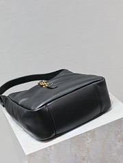 YSL Le 5 à 7 Small padded leather shoulder bag in black 23×22×8.5cm - 3