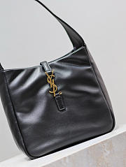 YSL Le 5 à 7 Small padded leather shoulder bag in black 23×22×8.5cm - 2