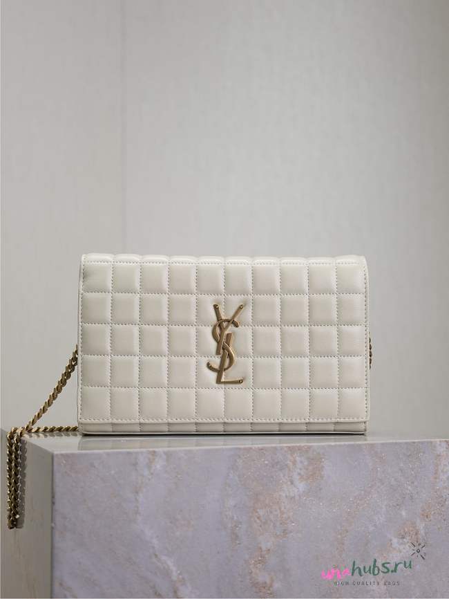 YSL Cassandre White Bag - 23x14x3cm  - 1