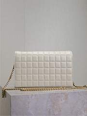 YSL Cassandre White Bag - 23x14x3cm  - 5