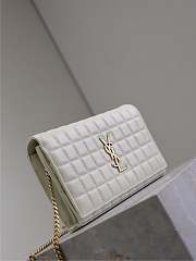 YSL Cassandre White Bag - 23x14x3cm  - 4