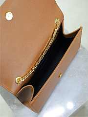 YSL Kate Bag In Medium Brown - 24x14.5x5cm - 5