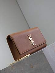 YSL Kate Bag In Medium Brown - 24x14.5x5cm - 4