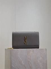 	 YSL Kate Bag In Medium Grey - 24x14.5x5cm - 1