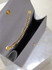 	 YSL Kate Bag In Medium Grey - 24x14.5x5cm - 6