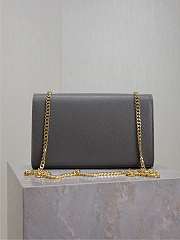 	 YSL Kate Bag In Medium Grey - 24x14.5x5cm - 2