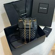 YSL Mini Joe Black Bucket Bag - 19x13x13cm - 6