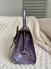 Delvaux Crocodile Embossed Leather Shoulder Bag 20cm - 4