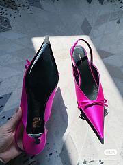 Balenciaga Knife Satin Pink Mule - 4