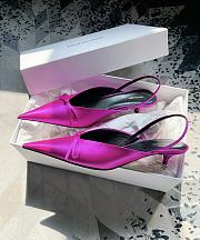 Balenciaga Knife Satin Pink Mule - 3