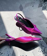 Balenciaga Knife Satin Pink Mule - 2