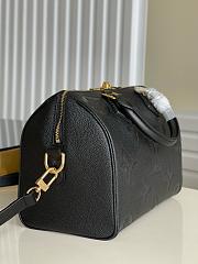 Louis Vuitton Speedy 25 Black Bandouliere Monogram Empreinte - 5