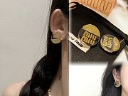 Miu Miu Plexiglas And Metal Earrings - 3