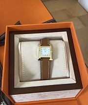 Hermes Heure H Brown Gold Watch 17mm - 1