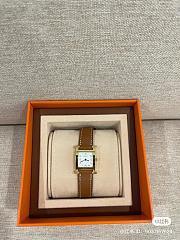 Hermes Heure H Brown Gold Watch 17mm - 6