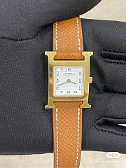 Hermes Heure H Brown Gold Watch 17mm - 2