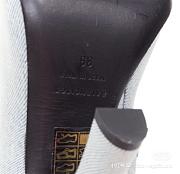 Balenciaga Denim Over Knee Foldover Boots - 6