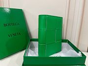 Bottega Veneta Cassette Small Bi-Fold Green Wallet 11*8CM - 4