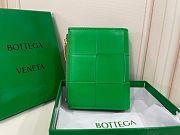 Bottega Veneta Cassette Small Bi-Fold Green Wallet 11*8CM - 3