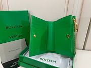 Bottega Veneta Cassette Small Bi-Fold Green Wallet 11*8CM - 2