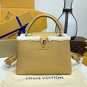Louis Vuitton Capucines MM Shearling Bag 27*18*9cm - 2