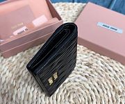 Miu Miu Matelasse Black Wallet 11.5 x8 cm - 6