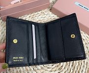 Miu Miu Matelasse Black Wallet 11.5 x8 cm - 4