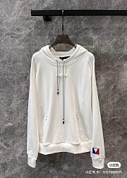 Louis Vuitton Signature Cotton Hoodie in White - 1