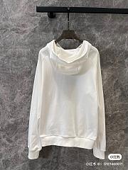 Louis Vuitton Signature Cotton Hoodie in White - 3
