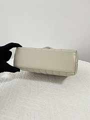 YSL Small Loulou White Bag 23cm - 4